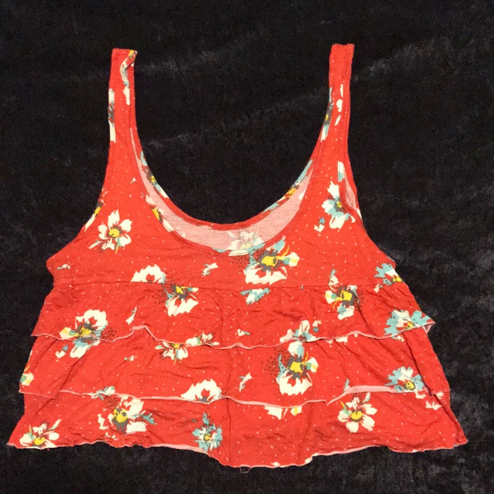 Roxy Floral Crop Tank Top